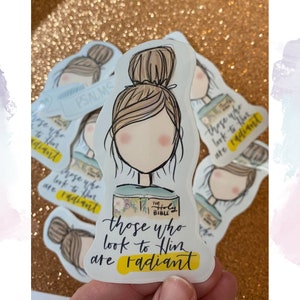Christian Stickers, Faith Stickers, Life Verse Stickers, She Reads Truth Stickers, Bible Stickers, Journaling Stickers, Water Bottle Sticker