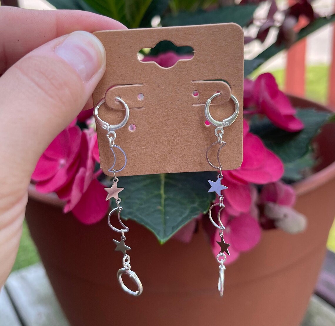 Loop Earplug Earrings Holder Silver Plated Concert Etsy