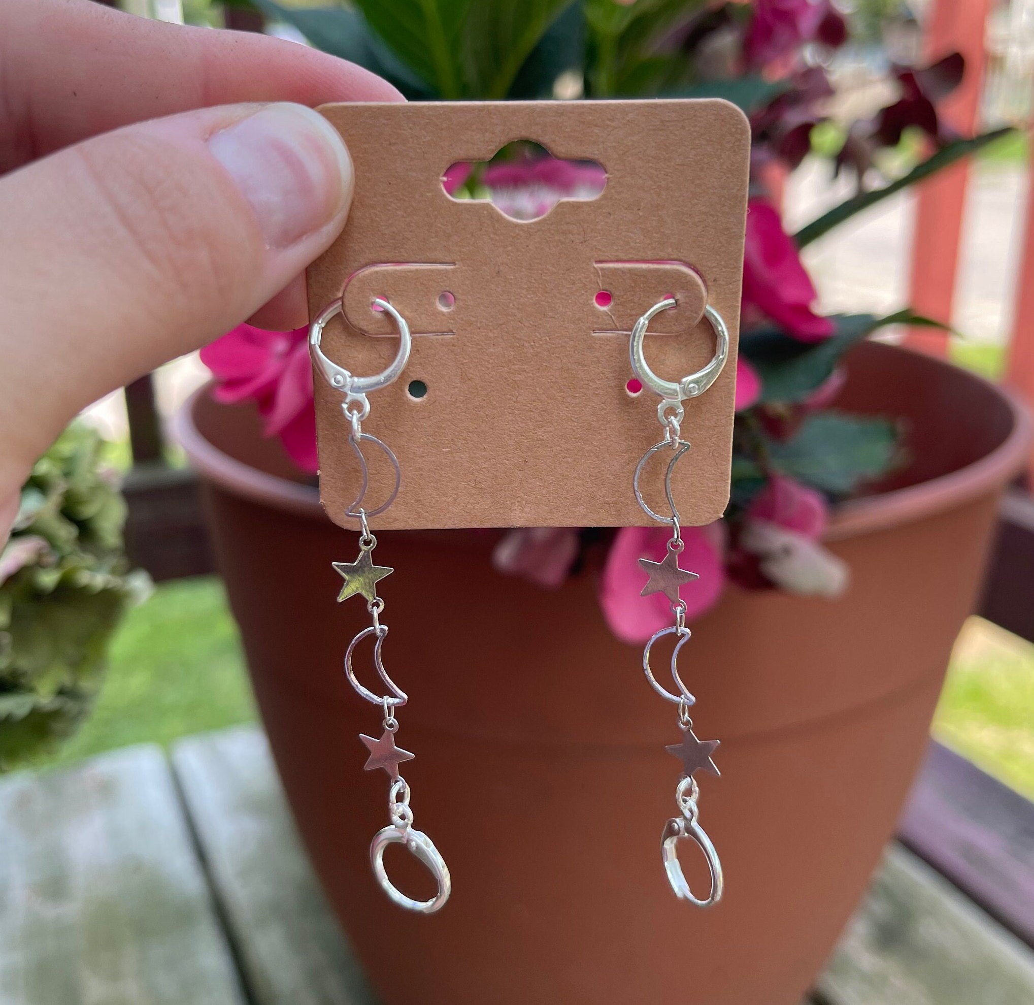 Loop Earplug Earrings Holder Silver Plated Concert Etsy