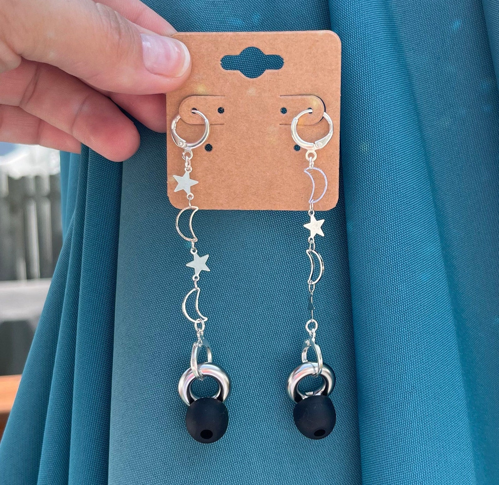 Loop Earplug Earrings Holder Silver Plated Concert Etsy