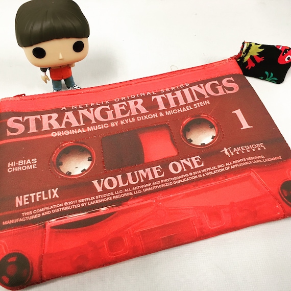 Stranger Things Soundtrack 80s Cassette Tape Clutch Red Purse Etsy