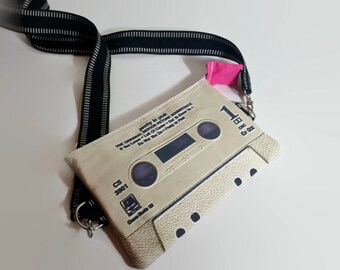 Pretty in Pink Soundtrack Large Cassette Tape Crossbody Purse Shoulder Bag Retro Crossbody Bag 80s Purse 80s Movie Mixtape
