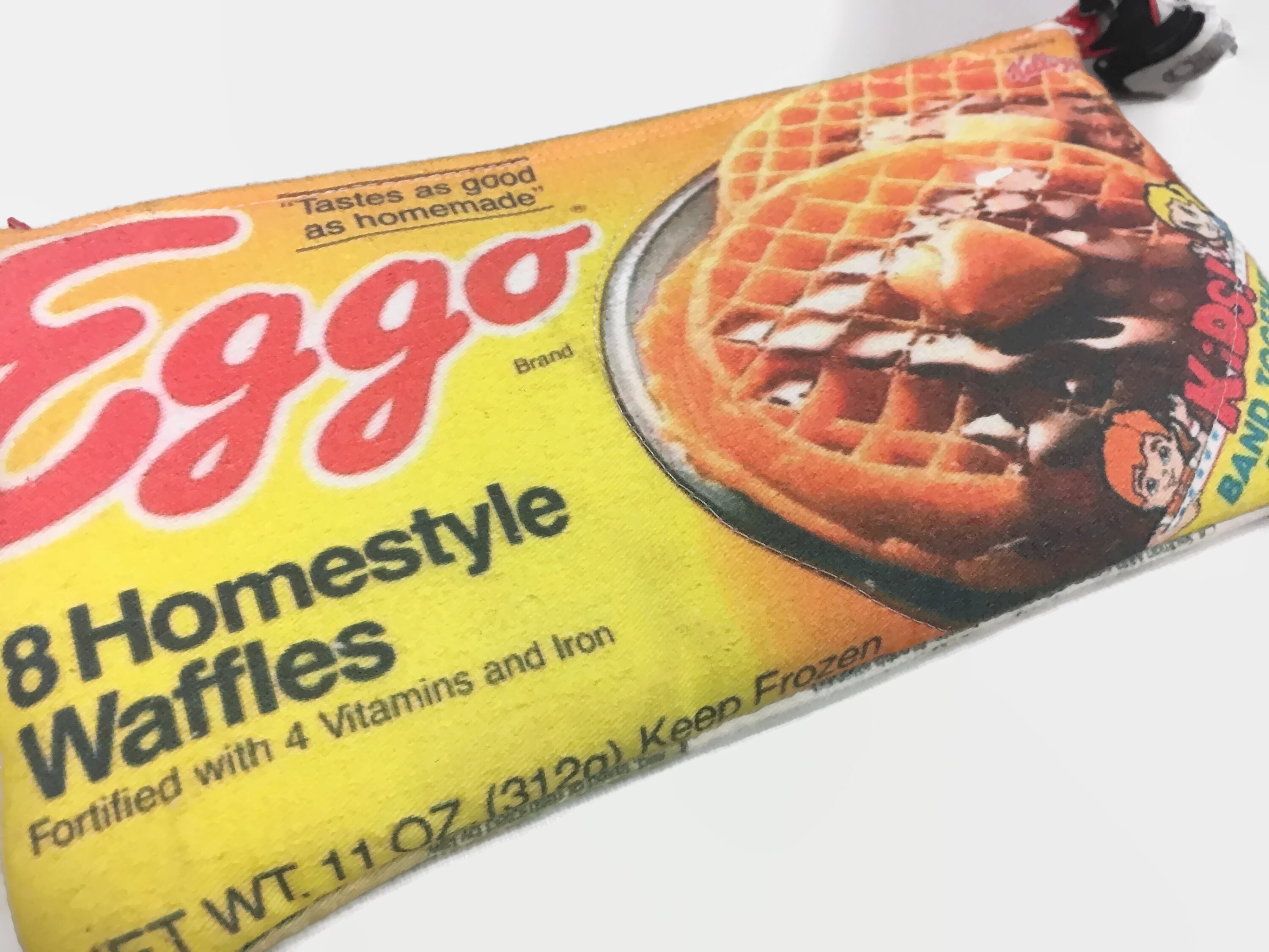 80s Eggo Waffle Purse Wristlet Large Clutch Purse Stranger Etsy