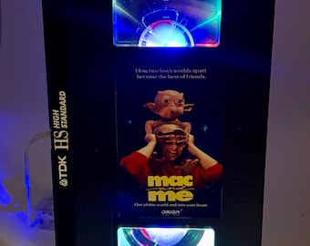Mac & Me VHS Lamp, Night Light, Custom VHS Tape Lamp, McDonalds, E.t., Alien Movie, Retro VHS, Horror Gift, Holiday Gift, Retro Gift, Kitsch