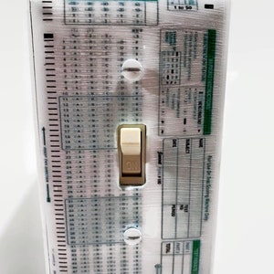 Scantron Light Switchplate, Teacher Gift, Light Switch Cover, Classroom Decor, Back to School, Dorm Decor, Office Decor, School Memories