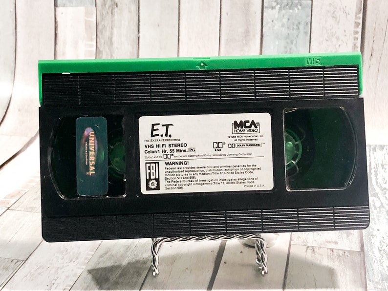 ET the Extra Terrestrial VHS Tape LED Lamp Night Light Table | Etsy