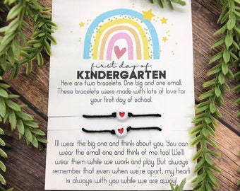 Mommy and Me Bracelets | First Day of School Bracelets | Kindergarten Bracelets | Mommy and Me | Back to School | Back to School Gifts