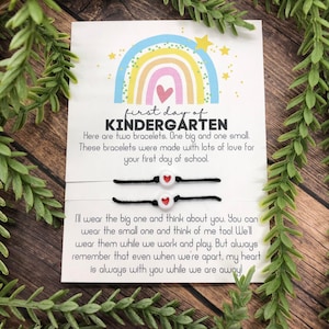 Mommy and Me Bracelets | First Day of School Bracelets | Kindergarten Bracelets | Mommy and Me | Back to School | Back to School Gifts