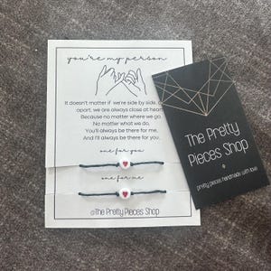 You&#39;re My Person Bracelets | Best Friend Bracelets | Besties Bracelets | Besties | BFF | Pinky Swear