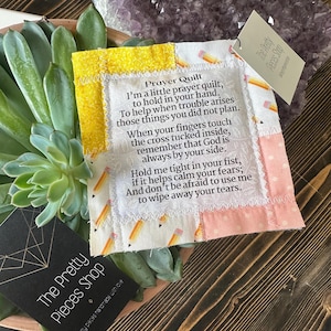 Taschen Gebetsdecke - Lehrer Gebetsdecke - Holzkreuz - Bibel Vers - Lehrer Geschenk - Religiöses Geschenk - Lehrer Wertschätzung