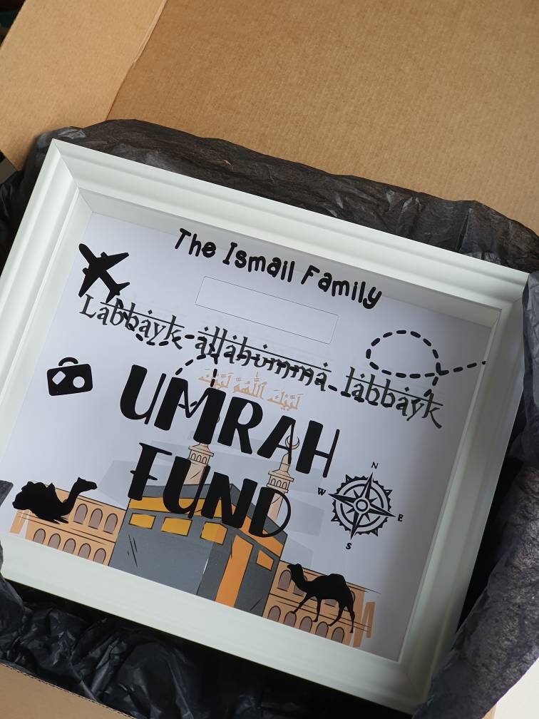 Personalised Umrah Fund/hajj Money Box Frame/personalised Etsy UK