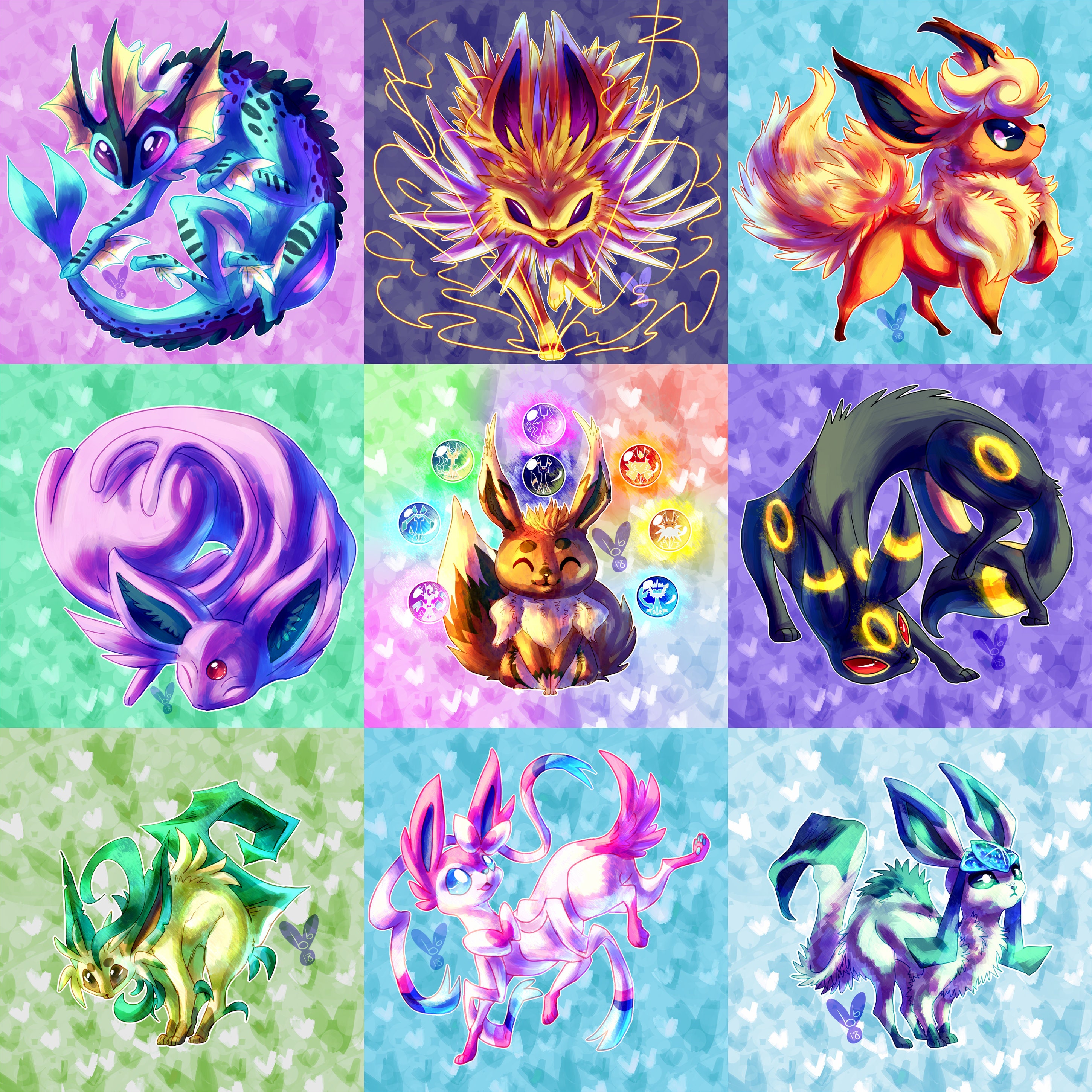 Pokemon Go Eeveelution - Diamond Paintings 