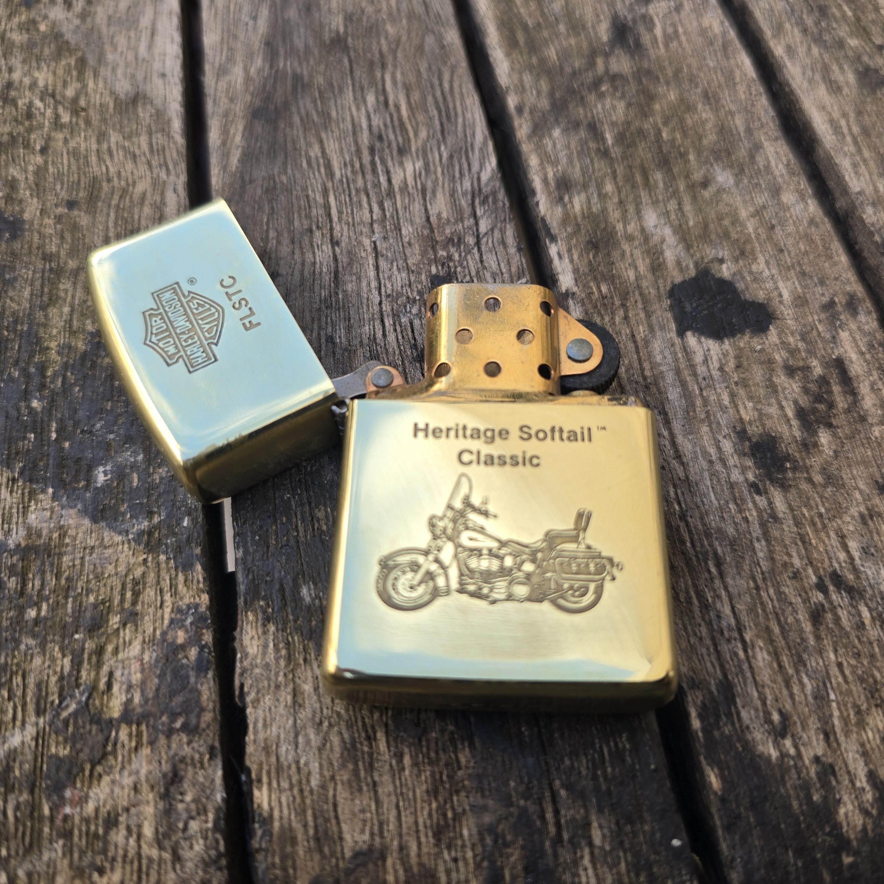 Zippo Lighter Brass Harley Davidson 1992 - Etsy