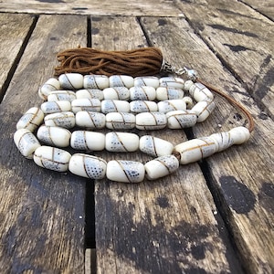 55g vintange tesbih camel bone with inserts