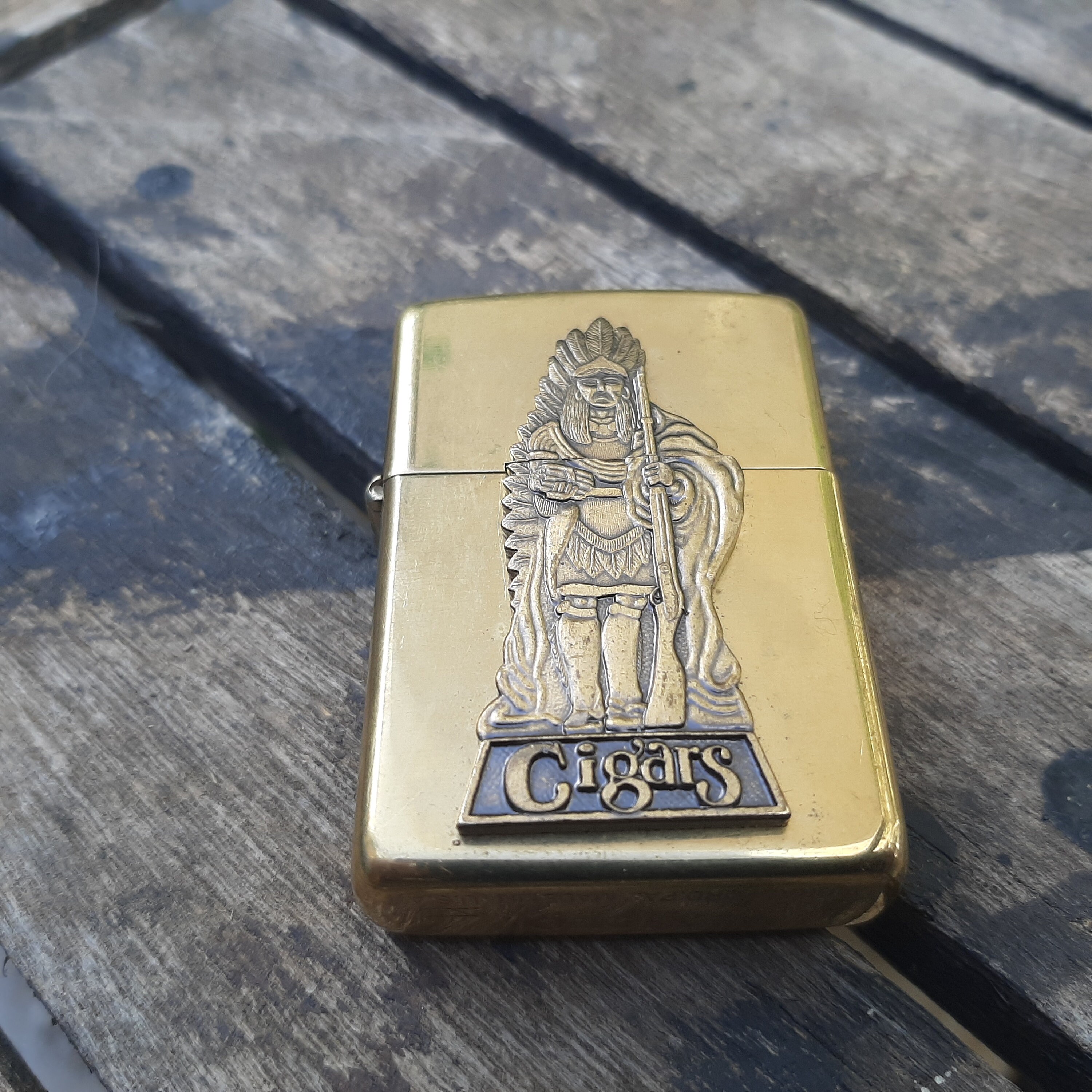 Zippo BRASS LIGHTER Cigars 1996 - Etsy