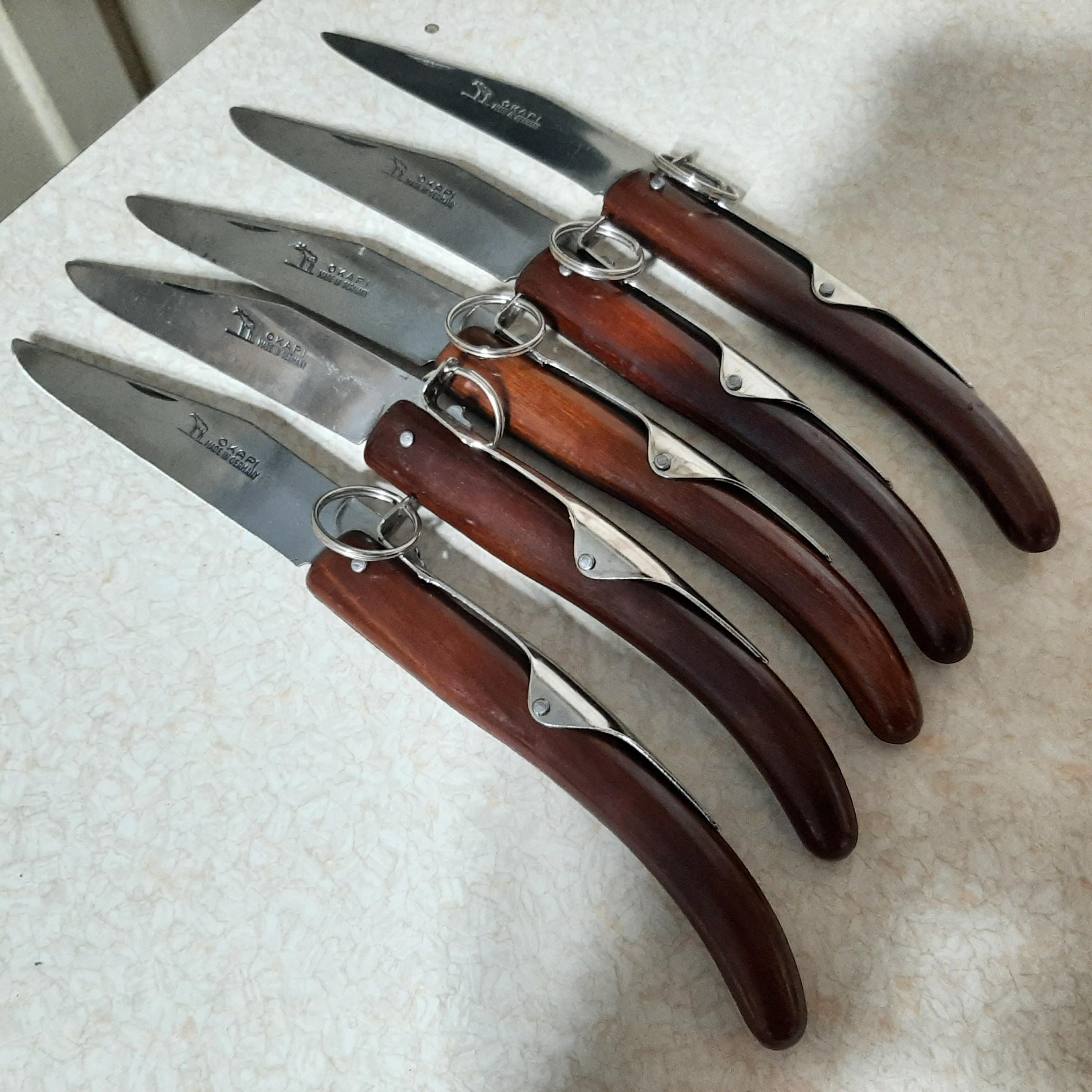 Vintage OKAPI Folding Knives Made in Germany 1950's-1960's