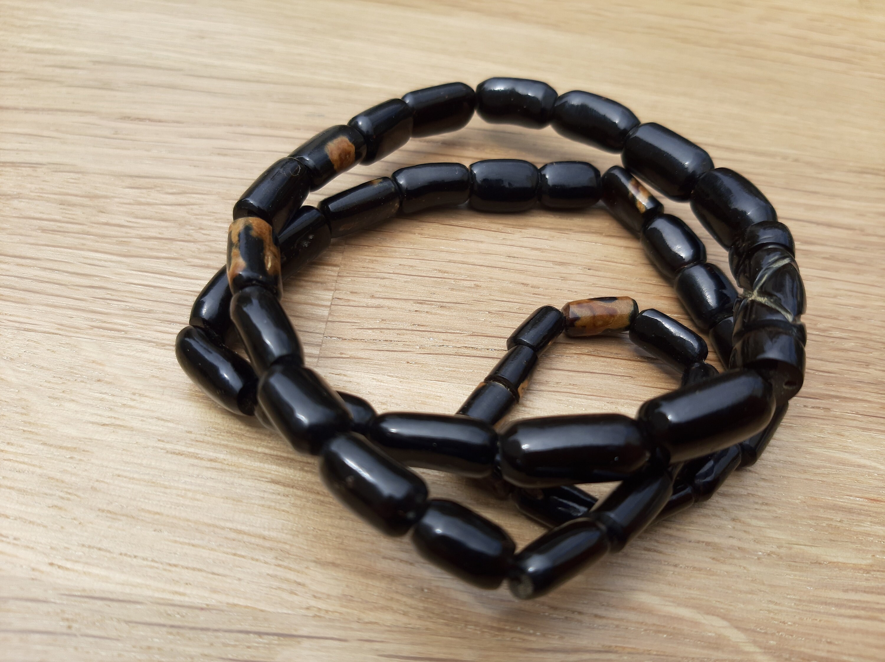 25g vintage black coral necklace Etsy