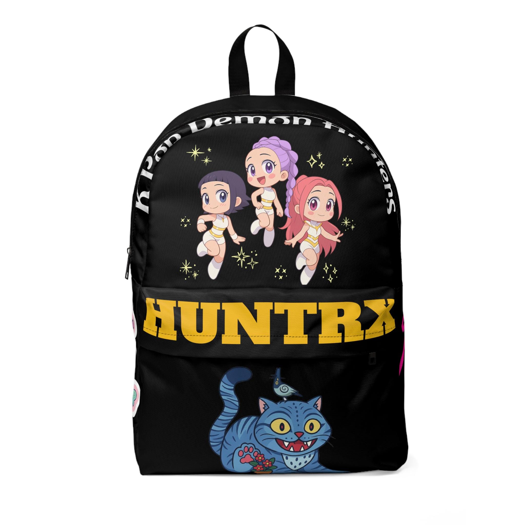 HUNTRIX K-pop Demon Hunters Backpack | Saja Boys | Derpy Cat
