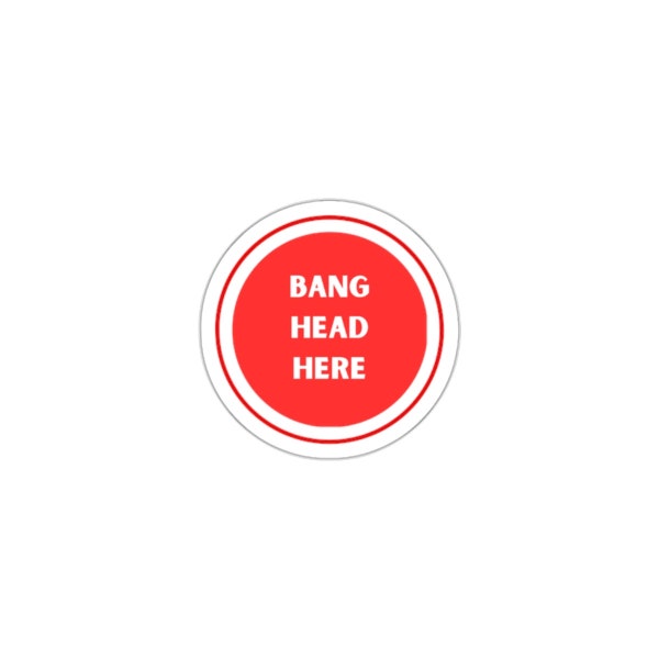 Bang Head Here - Etsy