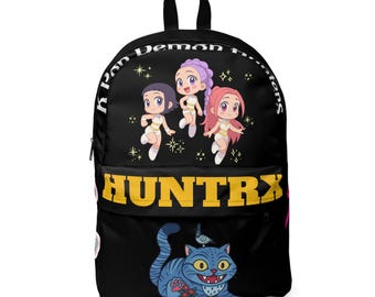 Sac à Dos Scolaire Imperméable Style Anime Demon Huntrix - Léger, Ergonomique, Bretelles Rembourrées - Unisexe - 7