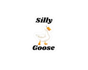 Adesivo de Ganso Engraçado | Adesivo de Ganso Engraçado | Adesivo de Animal Humorístico | Garrafa de Água para Laptop | Presente para um Amigo | Humor Sarcástico