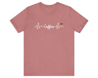 Coffee Heartbeat T-Shirt: Comfy Coffee Lover Tee