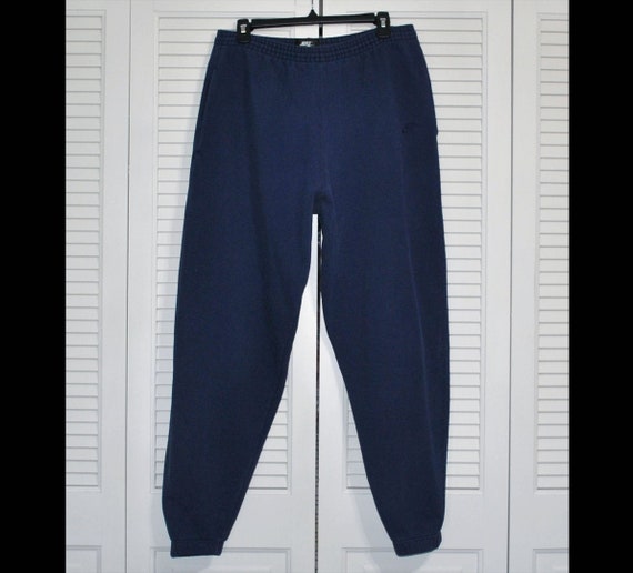 Vintage Nike Sweatpants Men's Size XXL Blue Elasti