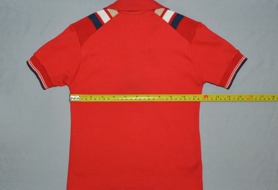 Vintage JCPenny Boys Polo Shirt Size 7 Red Short … - image 8