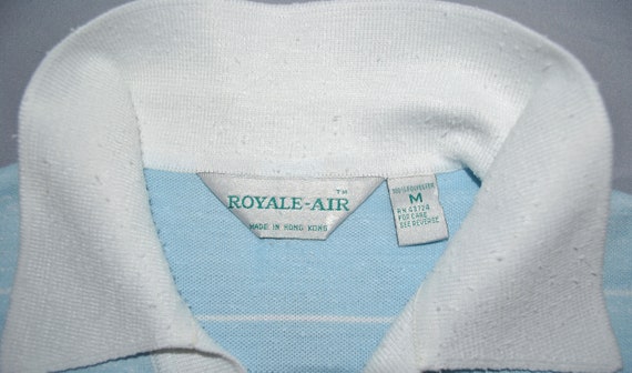 Vintage Royale Air Polo Shirt Size Medium Short S… - image 4