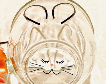 Unique Bunny and Easter glass mug, coffee lover, bunny mug, Easter gifts, Easter mug, cute gift for mom