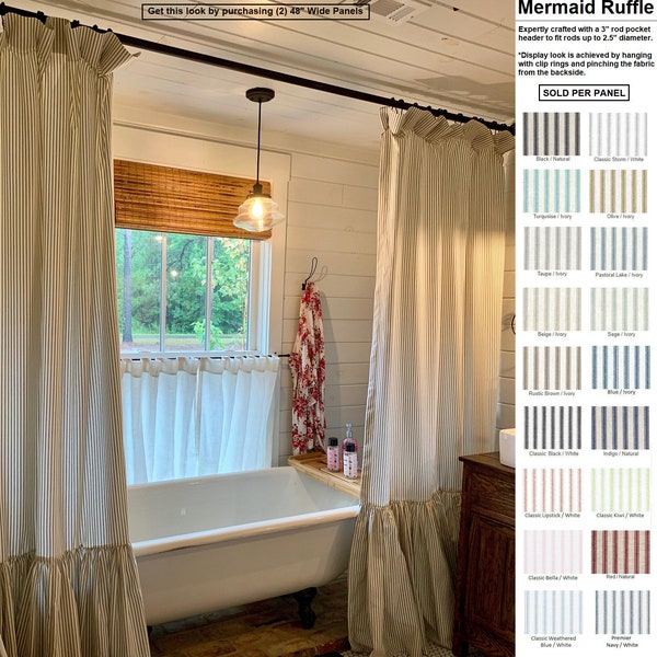Farmhouse Shower Curtains Etsy
