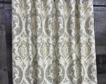 Curtains out of Covington Suri Raffia 13 - Pair of 2 panels - Extra wide , extra long available - 4000+ fabrics at BestFabricStore.com