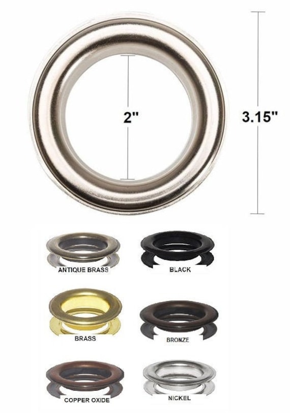 Add Grommets to our custom drapes- Size #15 - 2 Inside Diameter for  Curtains Rods up to 1.5 Diameter