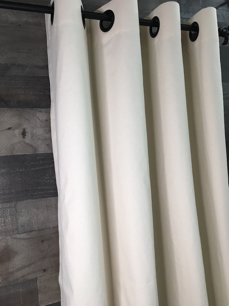 Grommet Curtains/drapes/valance Solid Cotton Duck Canvas Etsy