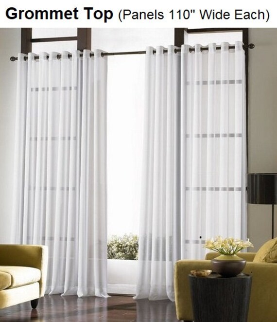 Custom Sheer Curtains Drapery Voile Sheers Or Valance 21 Etsy
