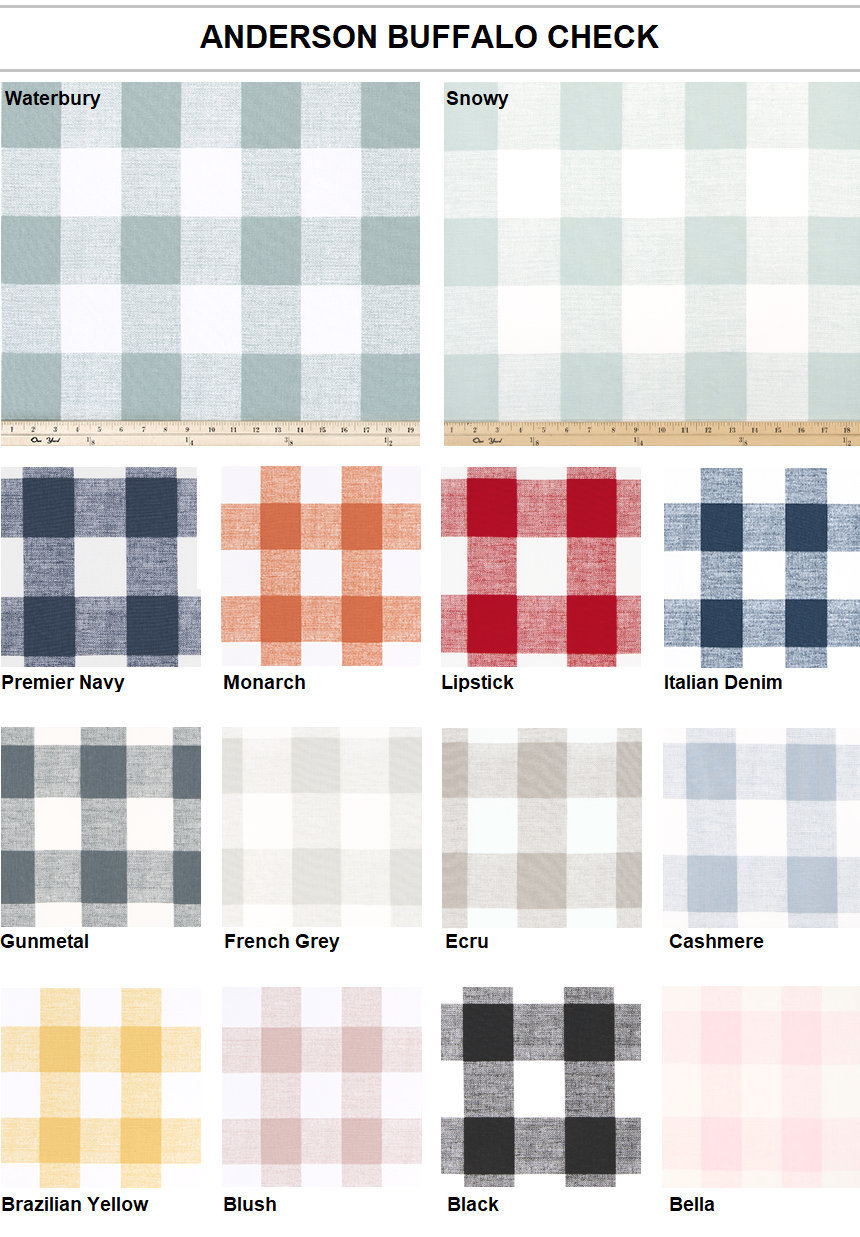 Farmhouse Buffalo Check Plaid Custom Curtains/Drapes or Valance-Ander…