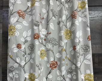 Curtains out of Robert Allen Leda Peony - Pair of 2 panels - Extra wide + long available-Over 4000 fabrics on BestFabricStore.com