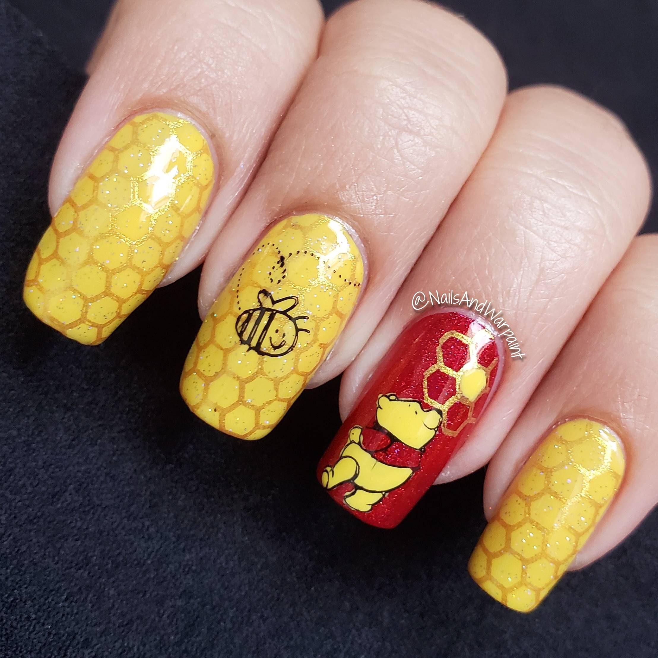 Winnie the Pooh and Friends Custom Press on Nails - Etsy