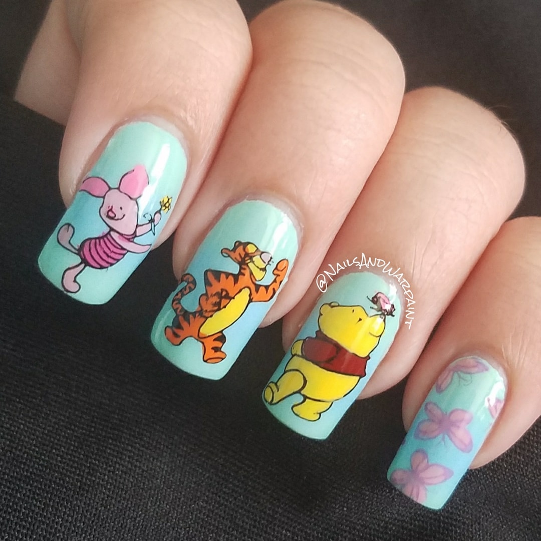 Winnie the Pooh and Friends Custom Press on Nails - Etsy