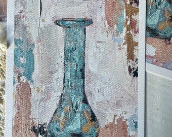 Tear Jar Print: Woman in Mark 5, Scripture Art on Watercolor Paper