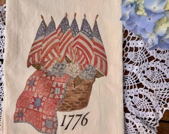 Linen Tea Towel— various styles, unique kitchen decor