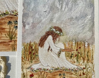 Surrender Watercolor Print: Woman in Waiting Season