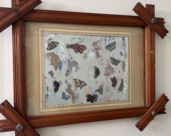 Butterfly Art Print: Flying Changed, abstract butterfly painting