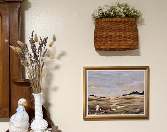 Jesus and Sheep Art Print: Psalm 23 Easter Decor, "I am with you in the Valley"