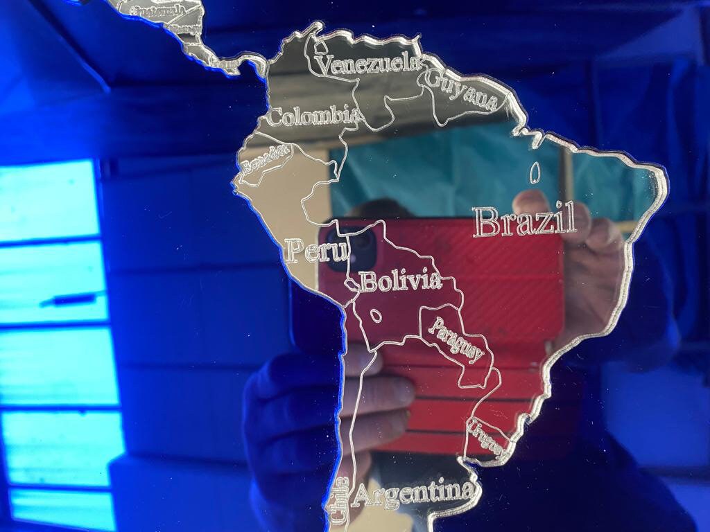 Beautiful World Map Full Mirror Wall Mirror Custom Made 1000x588 - Etsy