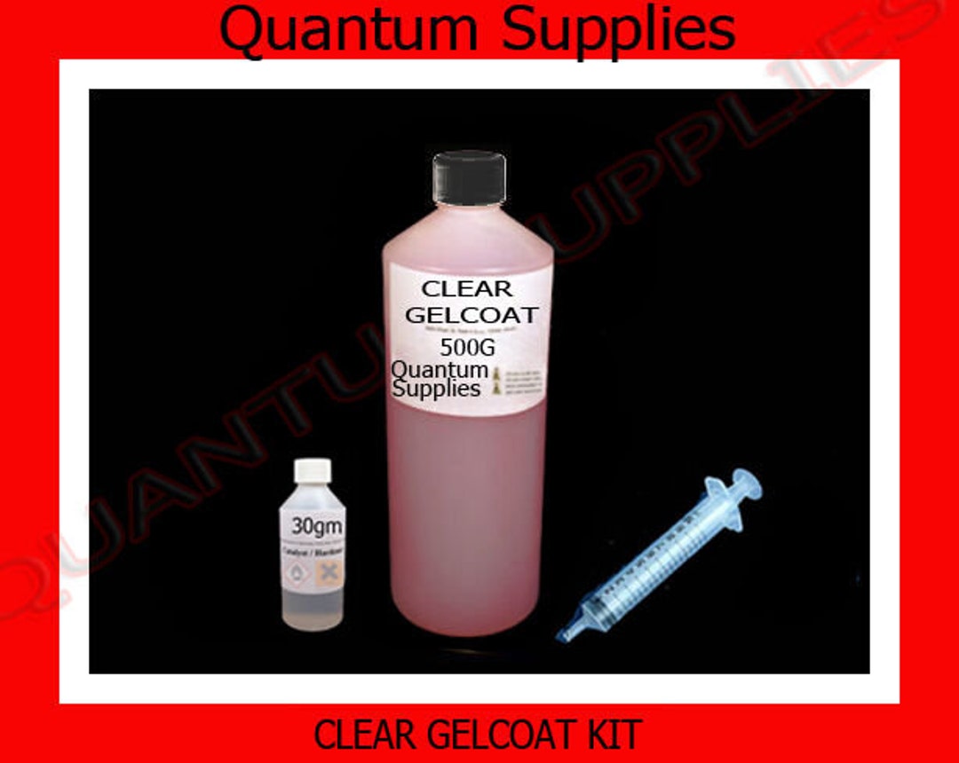 Clear Gelcoat 500gm Kit Includes Harder Catalyst Fibreglass Moulds