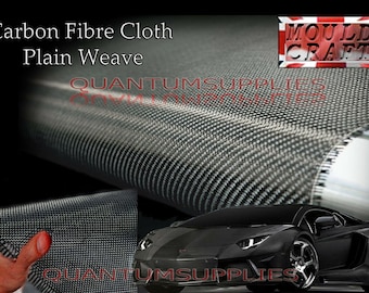 1M X 1M 200 Gsm Carbon Fibre Cloth Plain Weave Carbon Fibre Cloth -