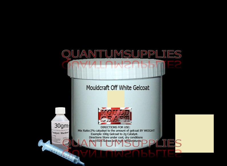 Off White Gelcoat 250G Kit Uses Boat Repair Fibreglass Resin Moulds Etsy