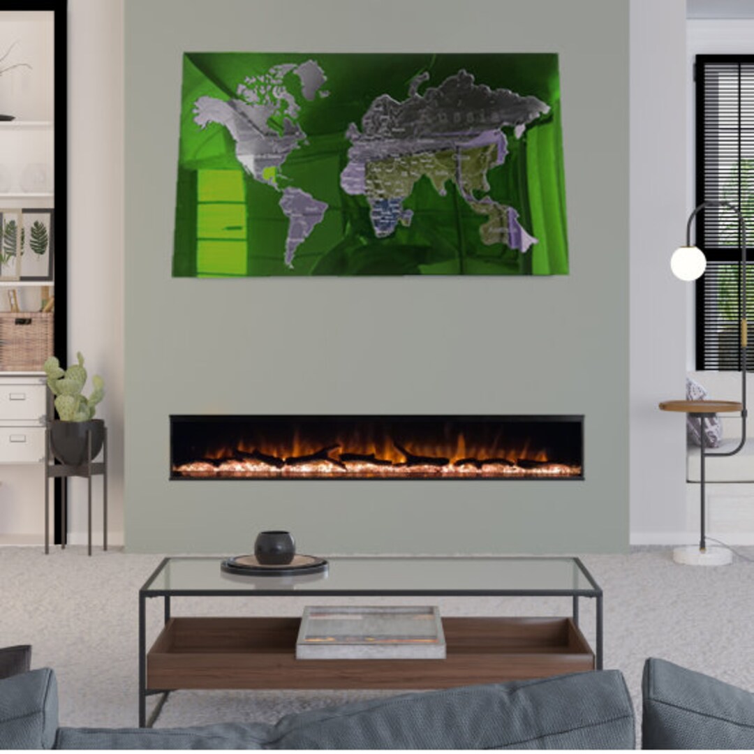 Beautiful World Map Full Mirror Wall Mirror Custom Made 1000x588 - Etsy