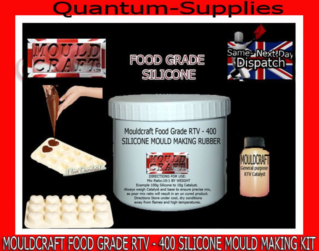 Mouldcraft Fgrtv 400 1kg Food Grade Silicone Mould Making Rubber Kit